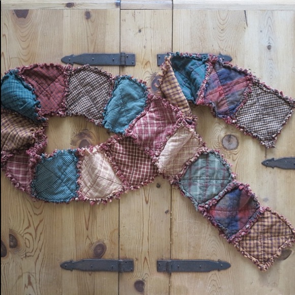 //ADDED MORE// Long upcycled pieced autumn scarf - Picture 7 of 8